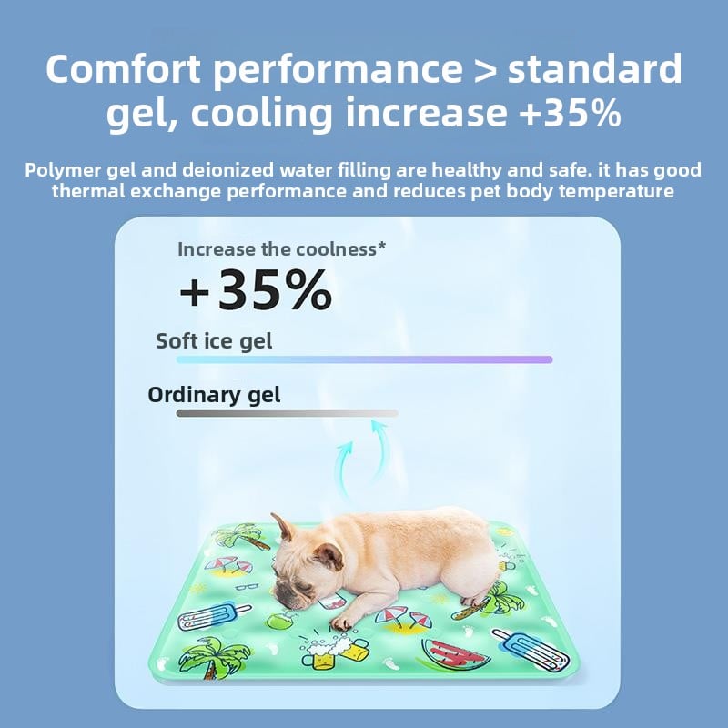 Pet ice pad dog cat cooler mat summer ice bed sleeping floor mat cooling supplies ice nest