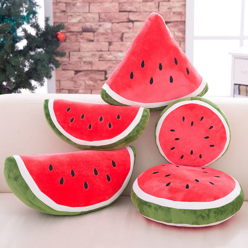 Watermelon plush toy throw pillow