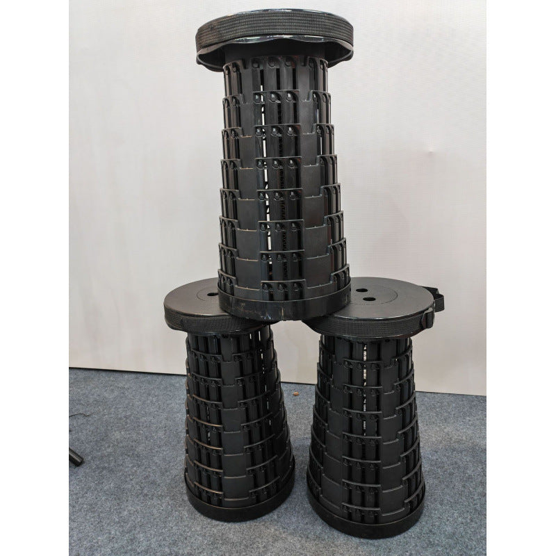 Adjustable rainbow telescopic stool, fishing telescopic folding stool