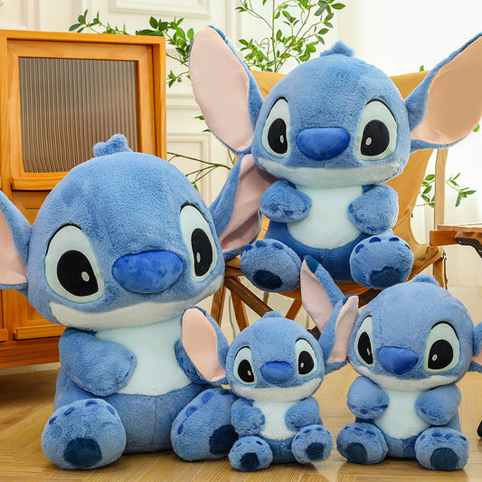 Blue Rabbit Fur Classic Stitch Plush Toy Doll Cartoon Large Doll Grabber Scissors Machine