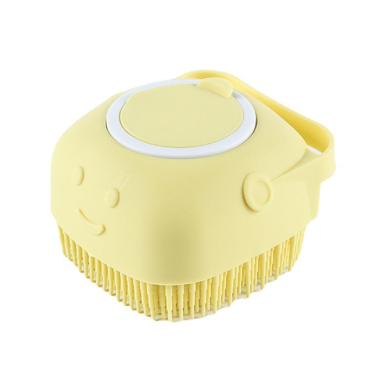 Pet silicone bath brush