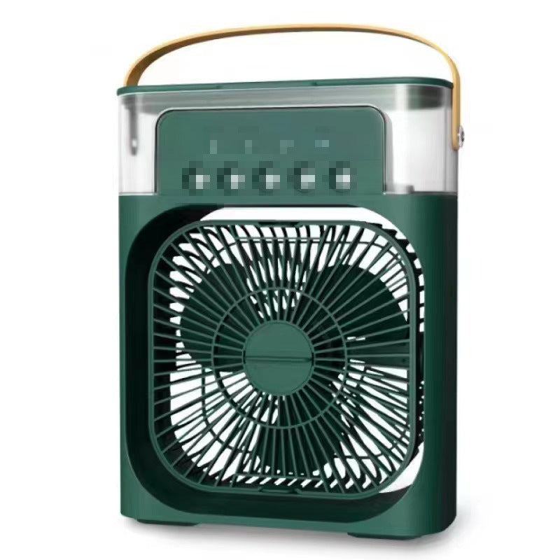 Five-hole cooling light sound spray fan
