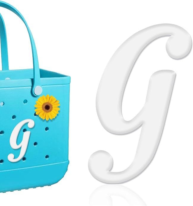 26-piece beach bag with letter accessories