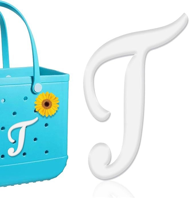 26-piece beach bag with letter accessories