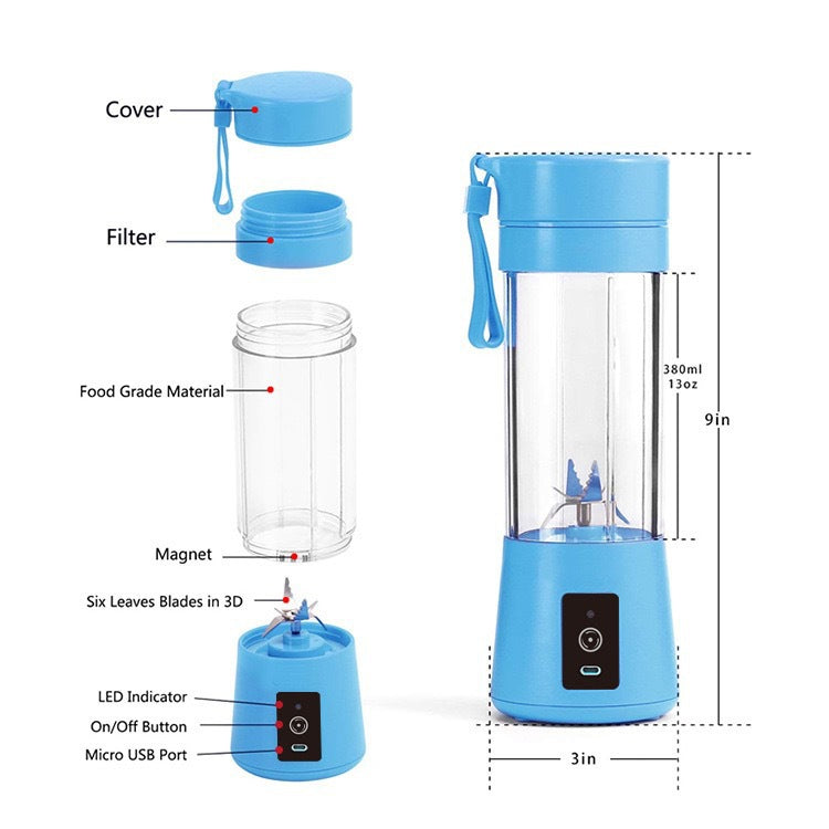 Portable Electric Juicer with Wireless Charging