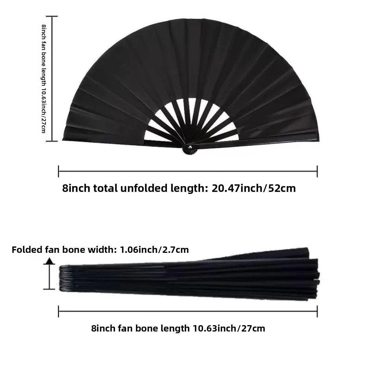 Colorful Pattern Kung Fu Fan