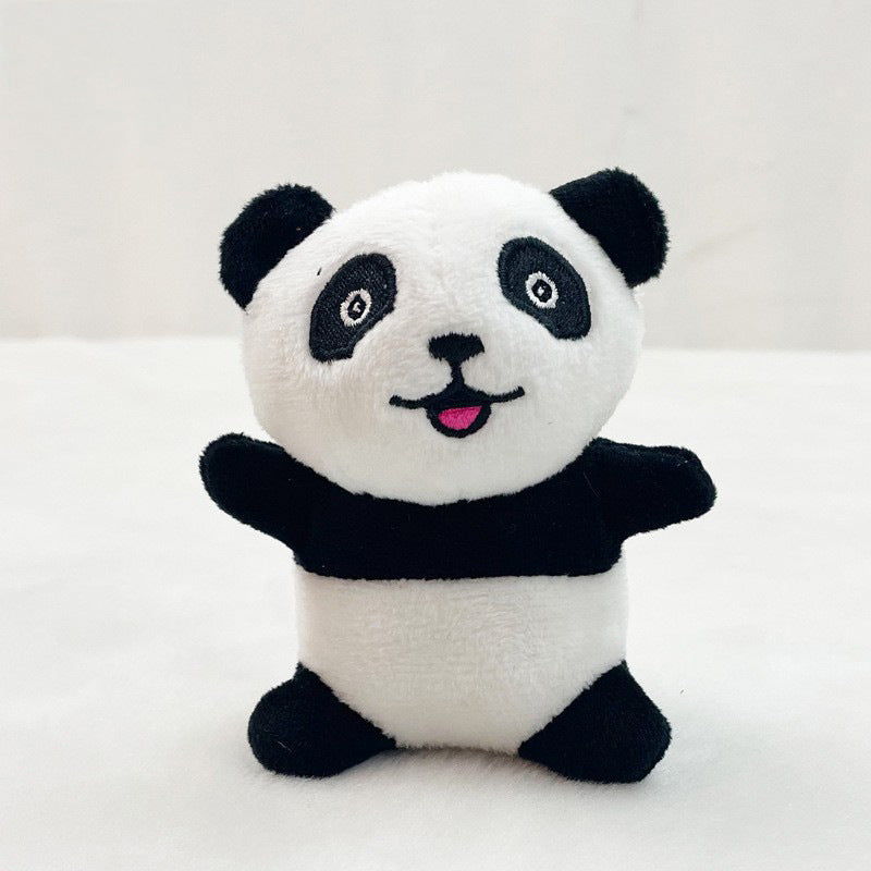 Pet toy supplies: Squeaky Tree Hole Panda Plush toy