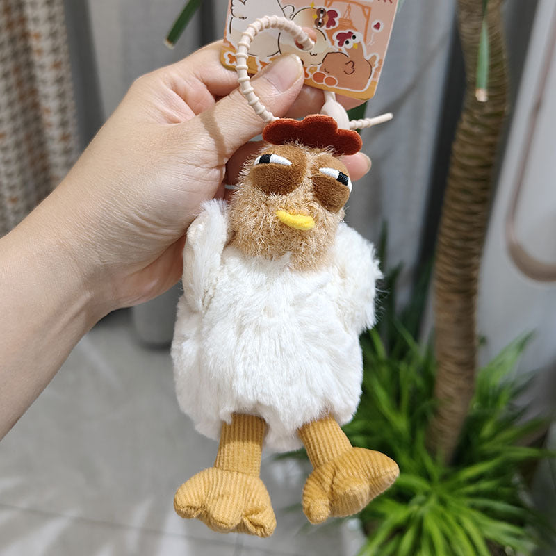 Egg-laying chicken creative plush toy hanger