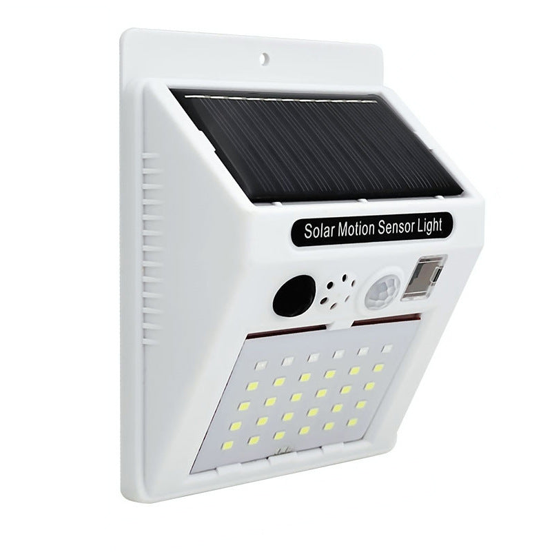 Solar Powered Remote Control Alarm Light with Body Sensor