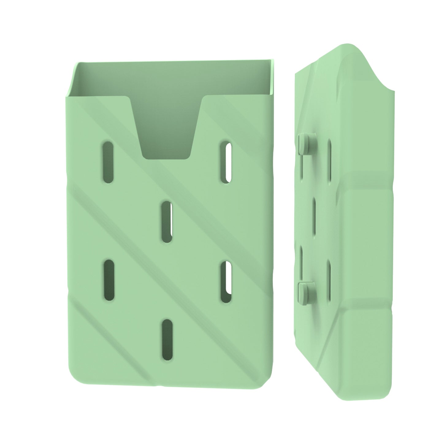 Beach bag with silicone phone storage accessory