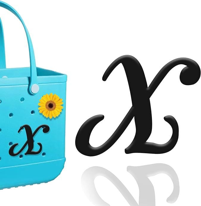 26-piece beach bag with letter accessories