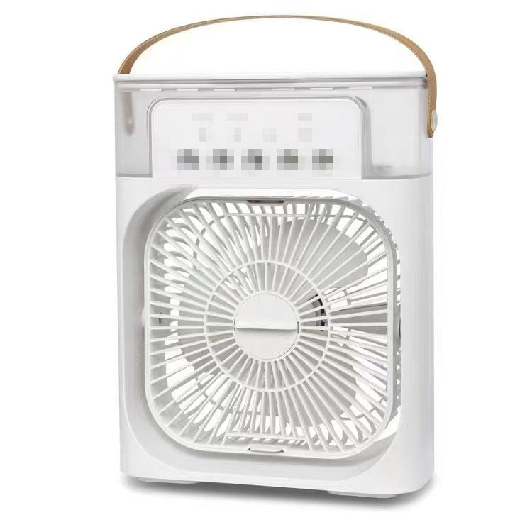 Five-hole cooling light sound spray fan