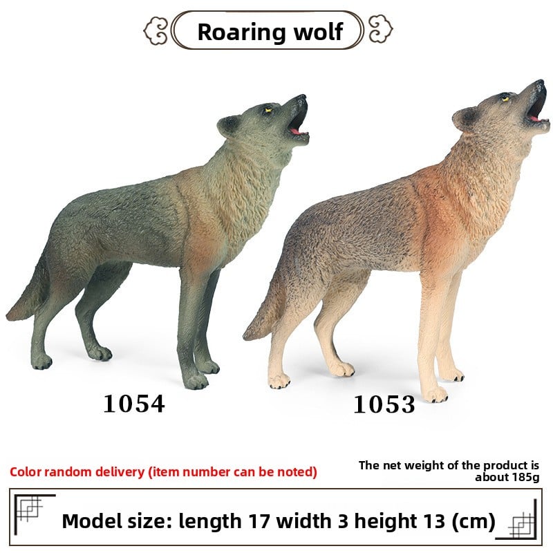 Solid Simulation Wild Wolf Animal Model for Kids Educational Toy