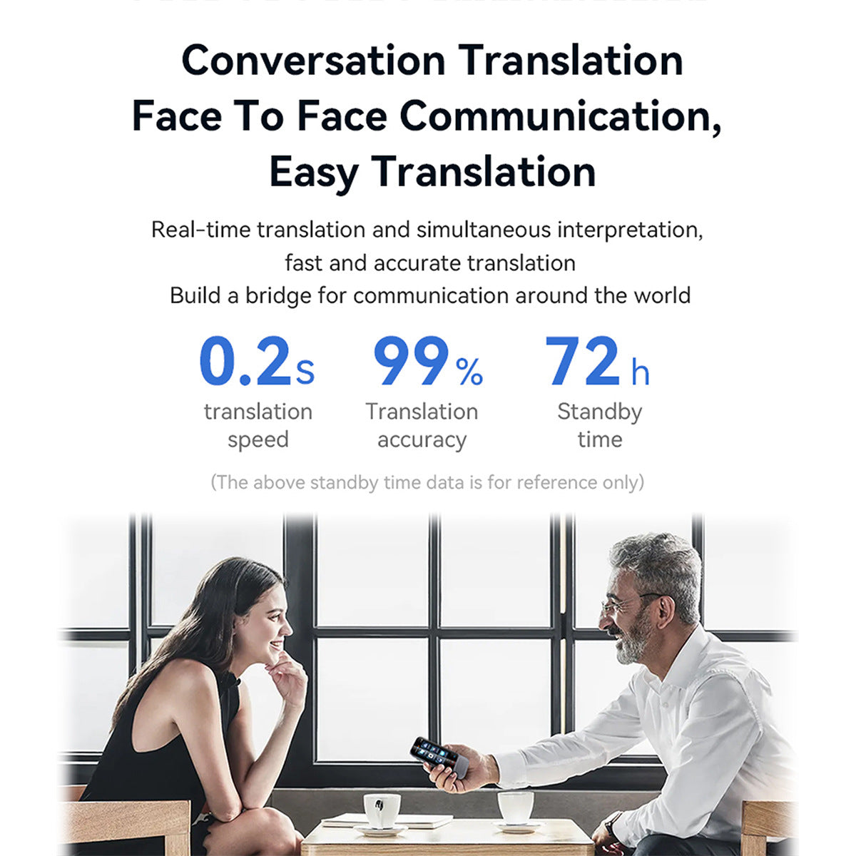 Translator cross-border version with bluetooth function multi-language voice precision offline conference travel abroad translator