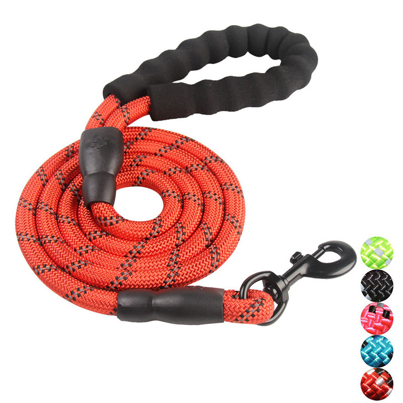 Dog Rope Pet Products Traction Rope Reflective Nylon Round Rope Dog Walking Rope Dog Traction Dog Chain