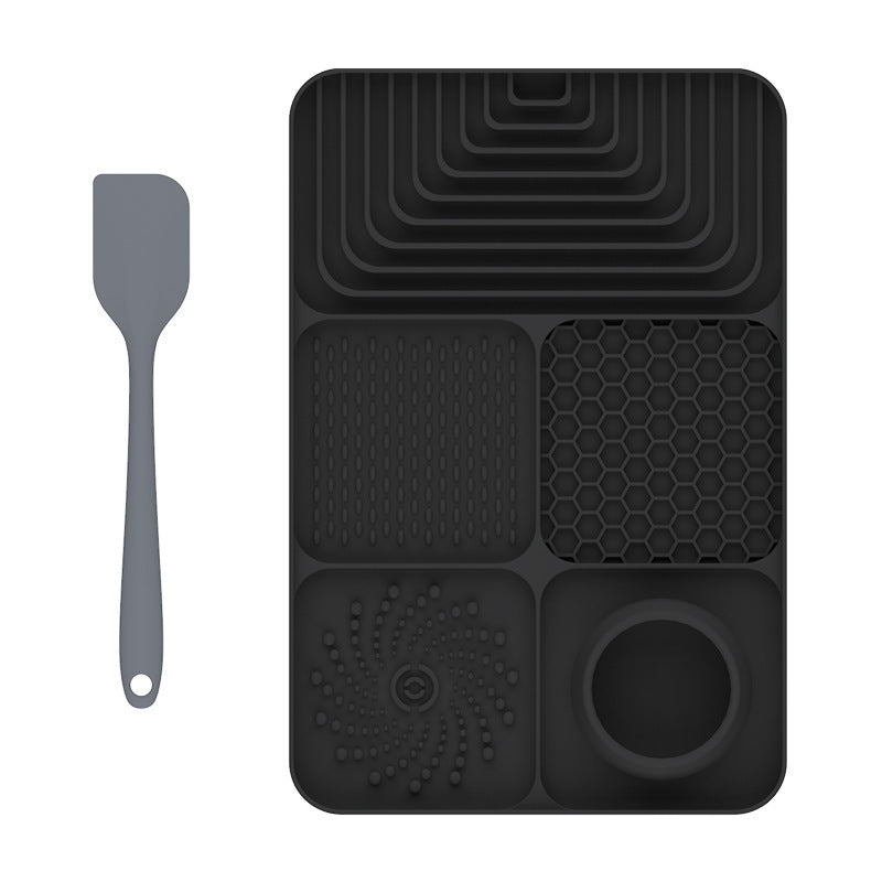 Silicone Pet Lick Placemat Slow Food Mat Pet Tray with Suction Cup Non-slip Cat and Dog Feeding Mat Anti-overflow Anti-choking Mat