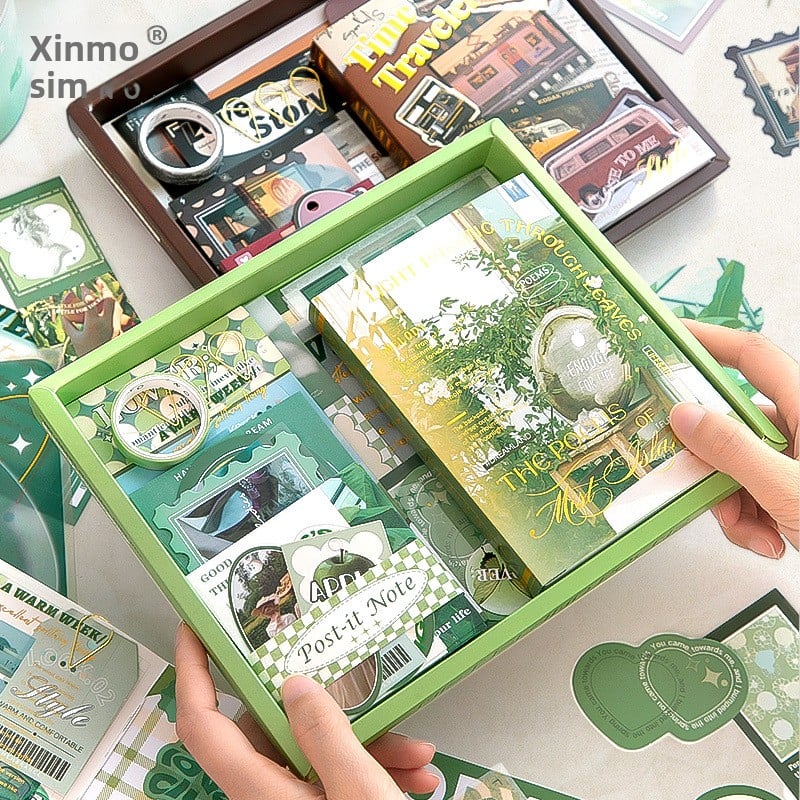 Retro planner book sticker sticky note planner material set