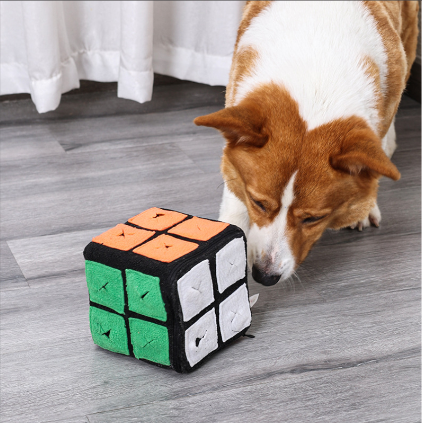 Pet dog magic cube scenting toy
