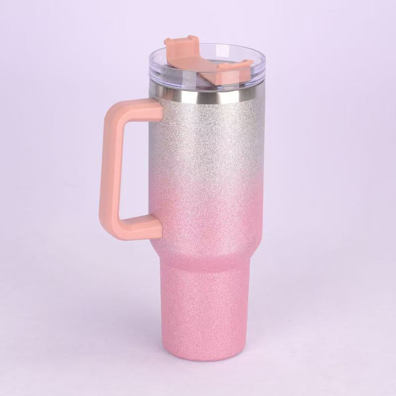 Thermal straw water bottle