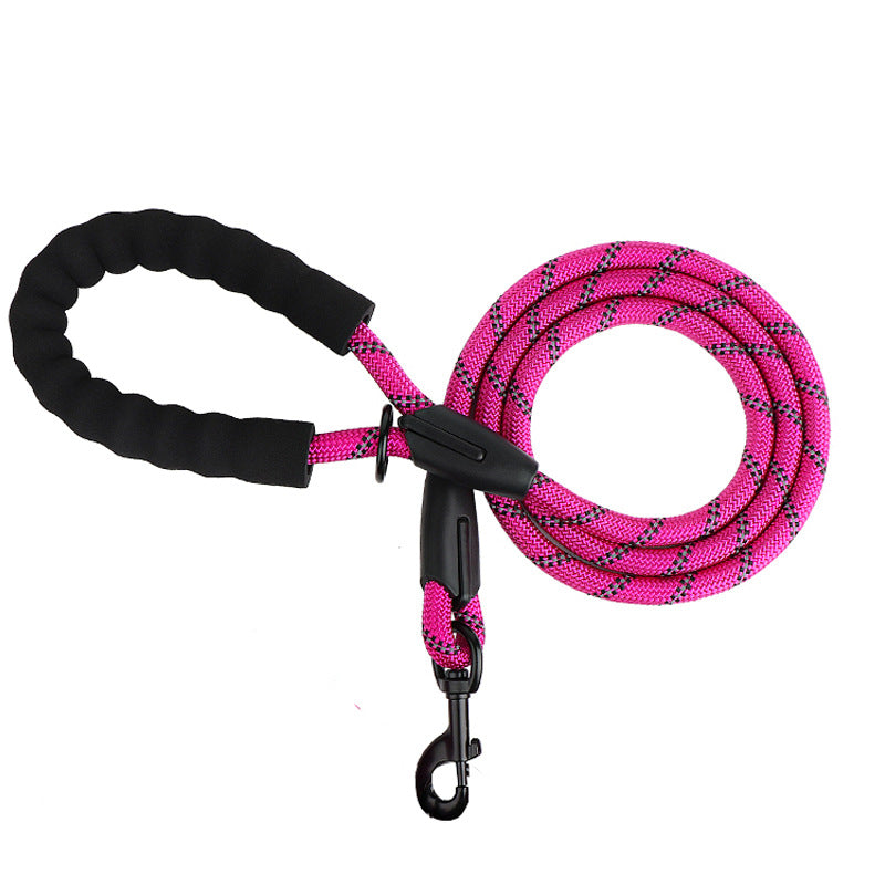 Dog Rope Pet Products Traction Rope Reflective Nylon Round Rope Dog Walking Rope Dog Traction Dog Chain
