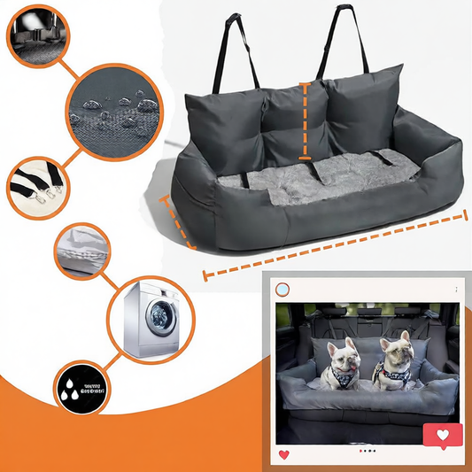 Waterproof and dirt-resistant vehicle-mounted pet bed
