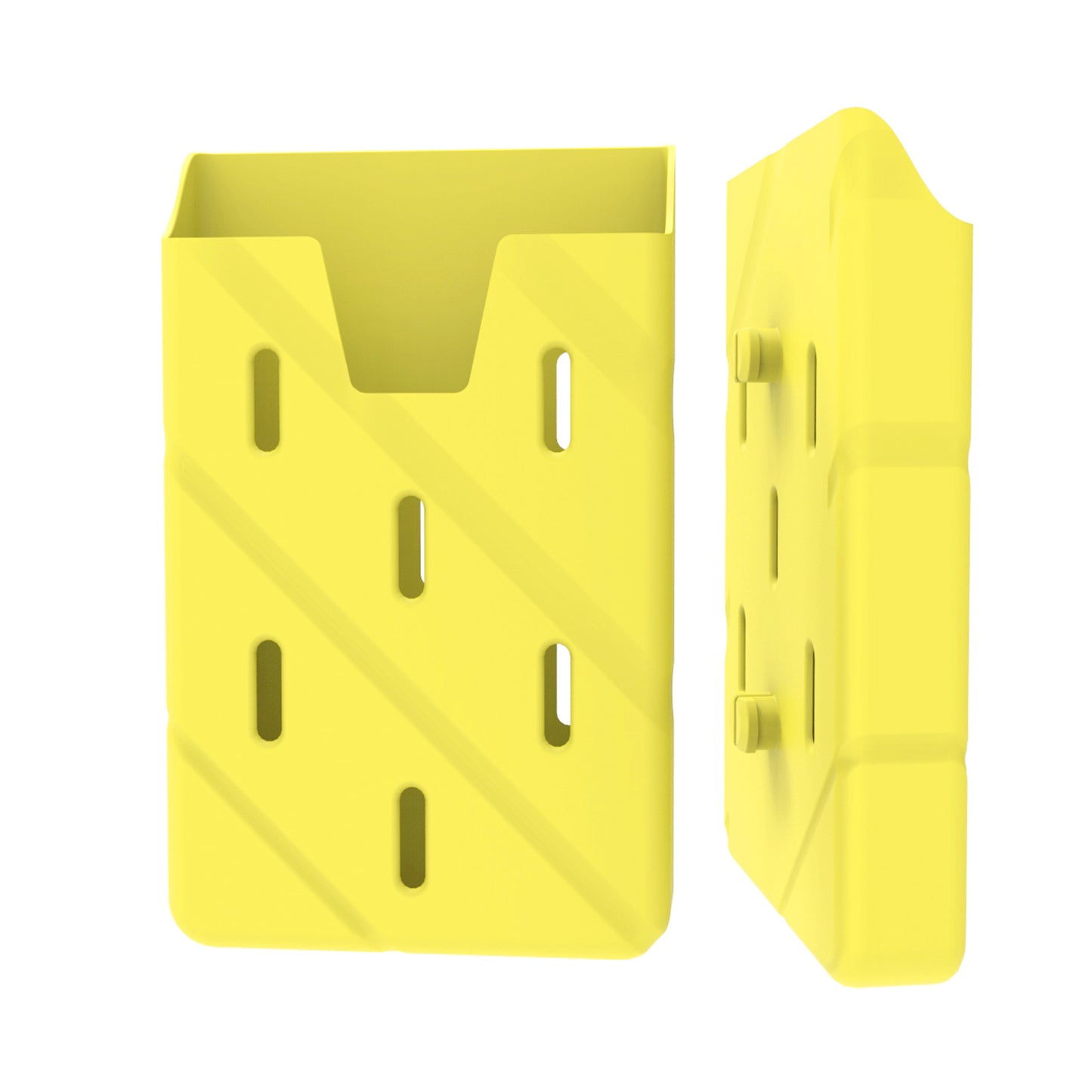 Beach bag with silicone phone storage accessory