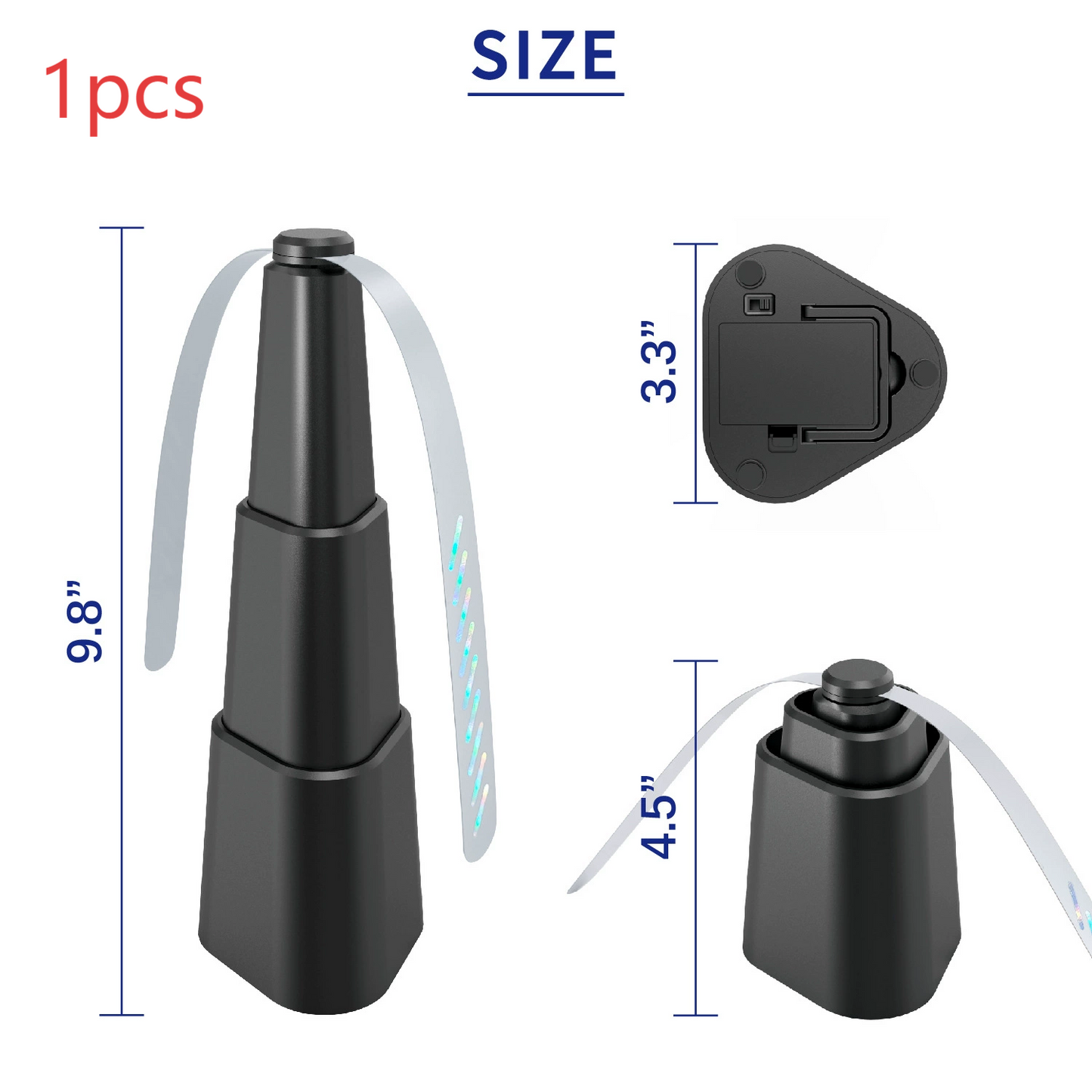 Shrinkable Fan Leaf Fly Repellent Indoor and Outdoor Multifunctional Automatic Fly Trap Battery Plastic Mosquito Repellent Fan