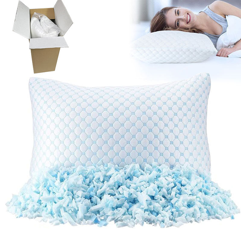 Cross-border in stock Broken Sponge Memory Pillow Broken Sponge Slow Recall Pillow Broken Sponge Ice Silk Pillow Broken Sponge Particle Pillow