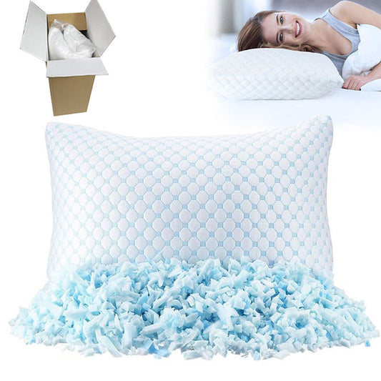 Cross-border in stock Broken Sponge Memory Pillow Broken Sponge Slow Recall Pillow Broken Sponge Ice Silk Pillow Broken Sponge Particle Pillow