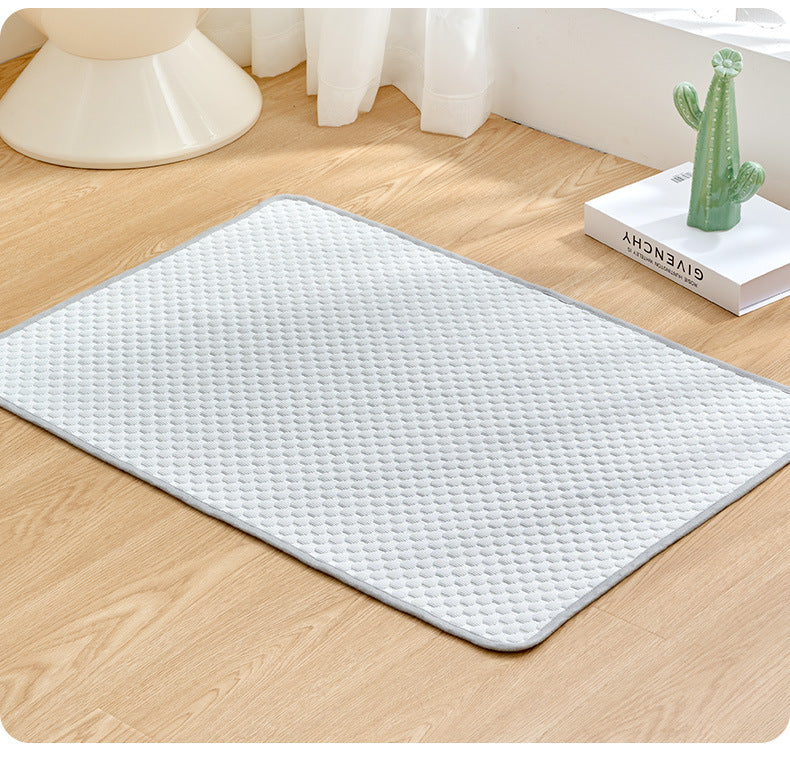 Summer Pet Ice Silk Pad Cooling and Cooling Dog Pad Cat Pad Portable Car Home Cold Pad Breathable Sleeping Pad Mattress