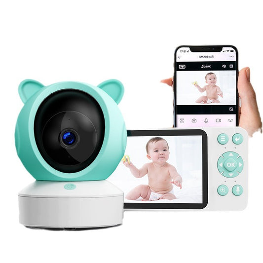 Graffiti WiFi Wireless Remote Video Baby Monitor with Screen Mobile Tracking Cry Alarm Baby Monitor