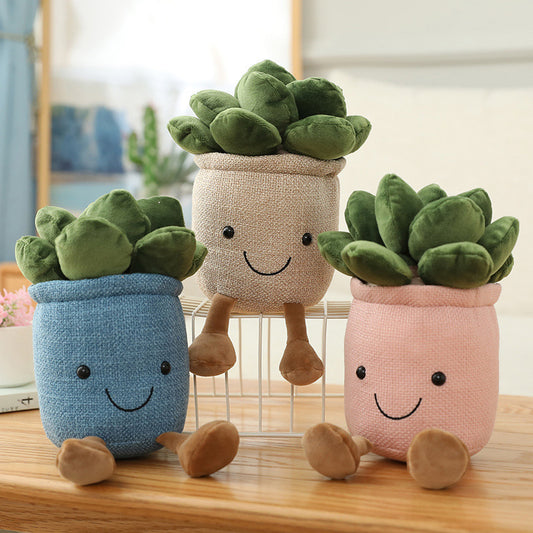 Soft toy plant decoration piece