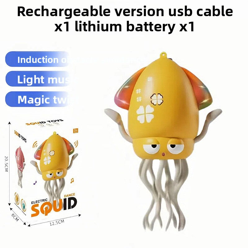 Fun audio-visual electric dancing octopus