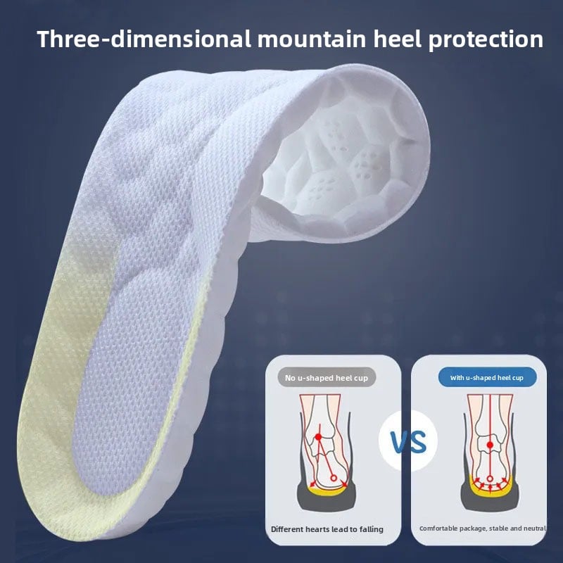 Full insoles for men and women, anti-odor, sweat-absorbing, breathable and highly elastic