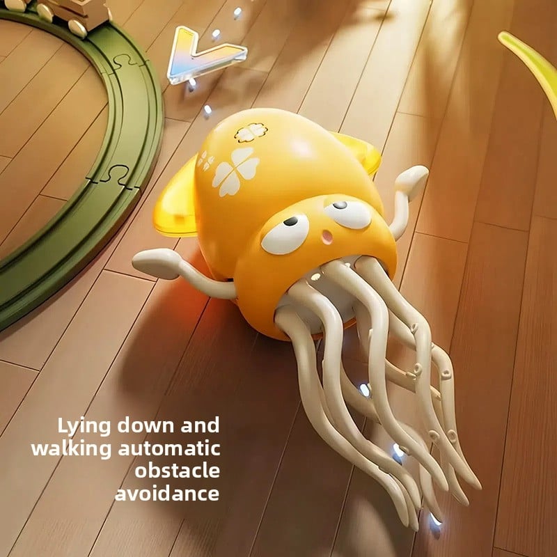 Fun audio-visual electric dancing octopus