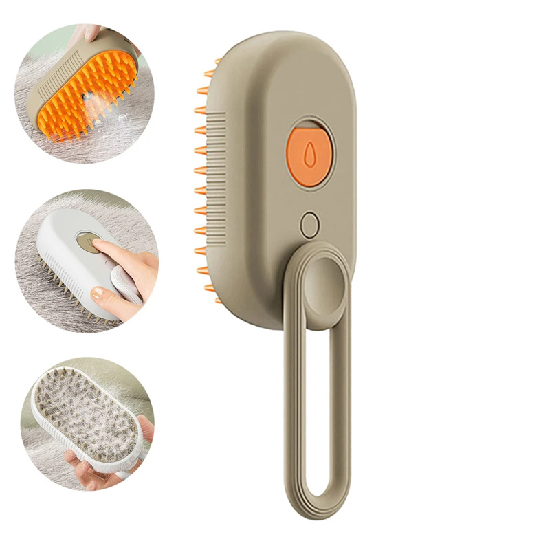 3-in-1 Electric Steam Spray Pet Grooming Brush