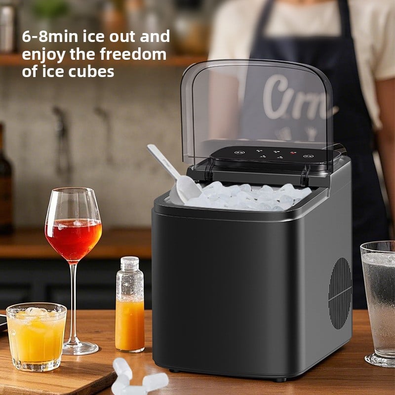 ice machine small home dormitory students intelligent mini outdoor automatic bullet round ice machine