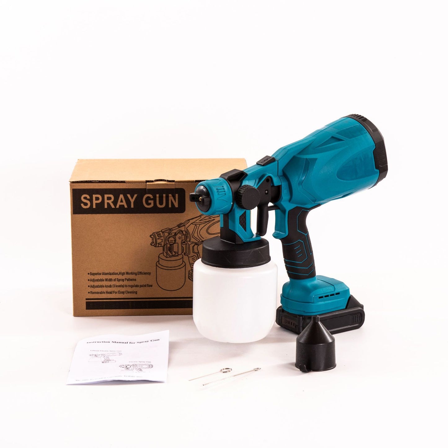 Multifunctional lithium battery spray gun special adaptation decoration coating spray gun high power strong power woodworking spray gun