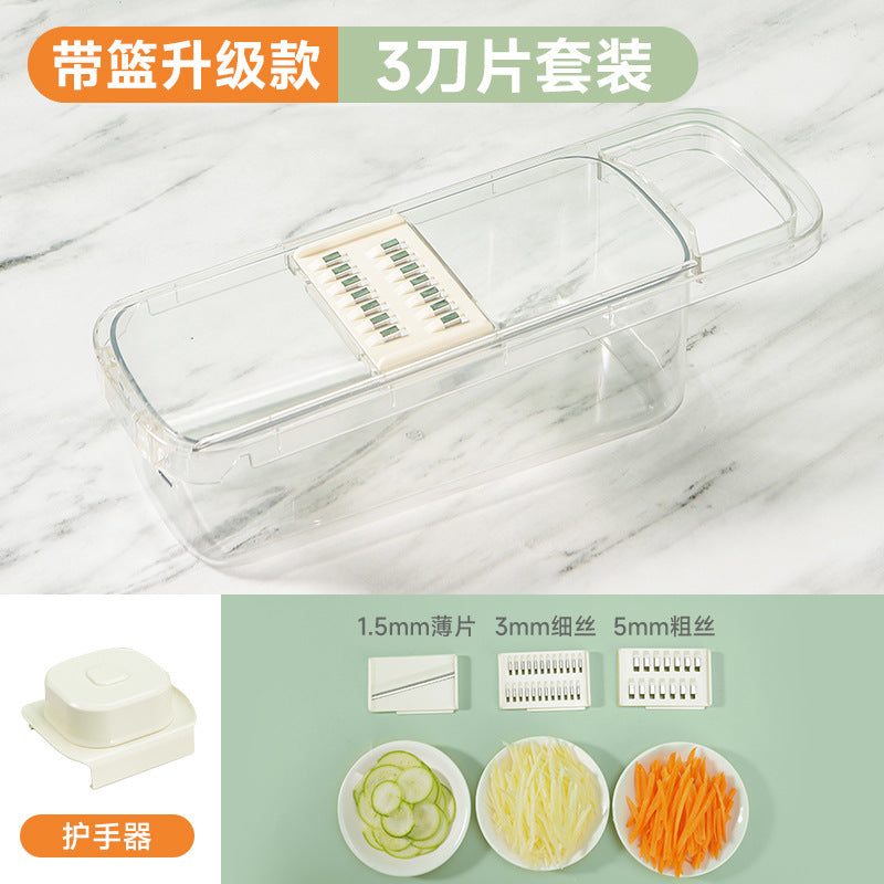 Multi-functional vegetable cutting artifact potato shreds grater