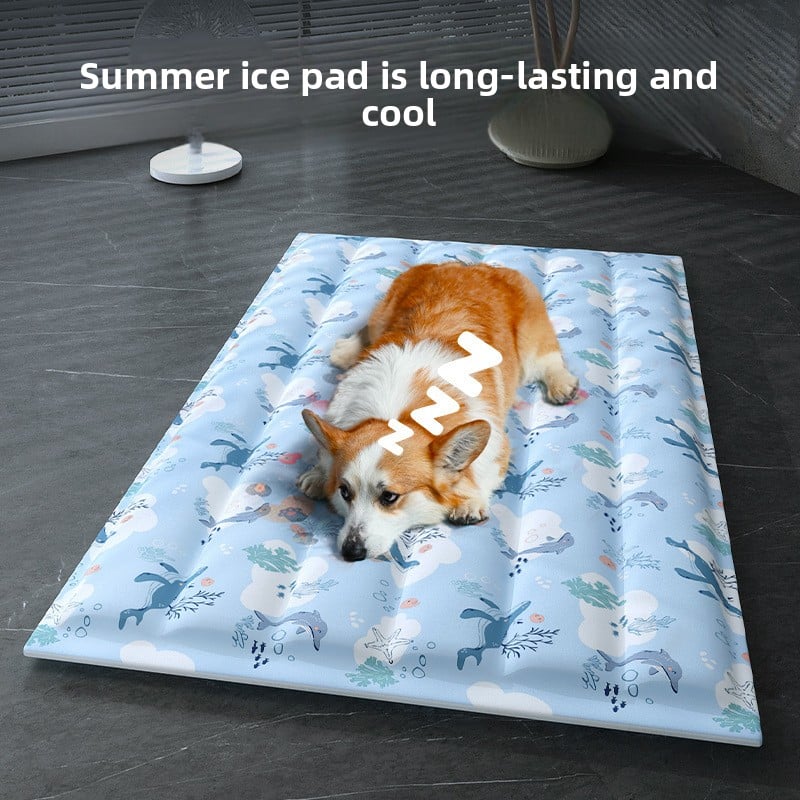 Pet Ice Mat Cats Summer Cool Nest Summer Prevention Ice Bed Dog Kennel Sleeping Nest Mat Summer Cooling Sleeping Mat