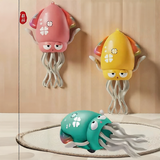 Fun audio-visual electric dancing octopus
