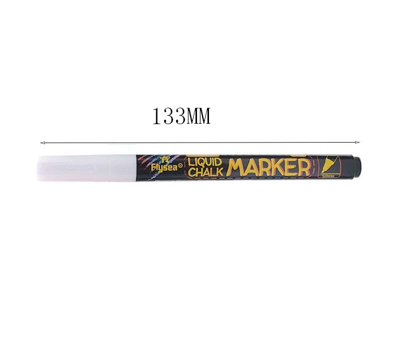 Cross-border spot erasable whiteboard pen water-based dust-free logo-free white black liquid chalk