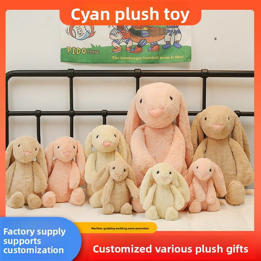 Cute rabbit dolls, children's plush toys