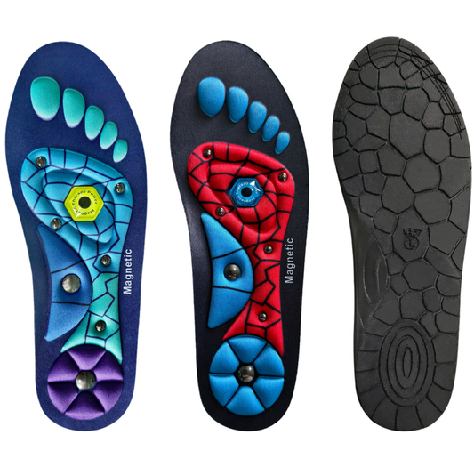 Transparent Magnetic Insole Men's Breathable Insole Running Sports Shock Absorbing Massage Insole Women's Tailable Magnetic Therapy Insole