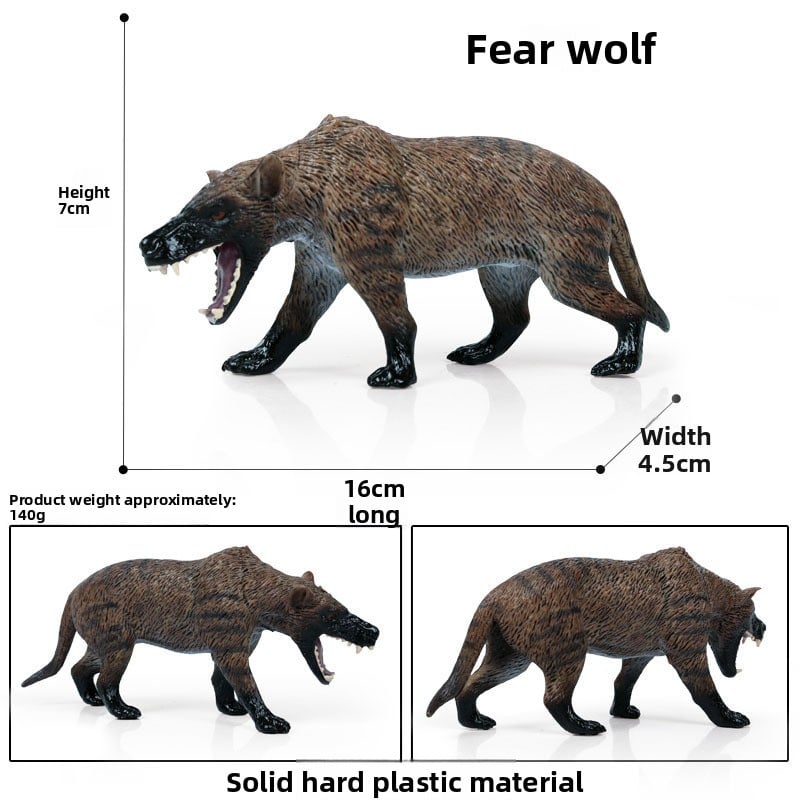 Solid Simulation Wild Wolf Animal Model for Kids Educational Toy