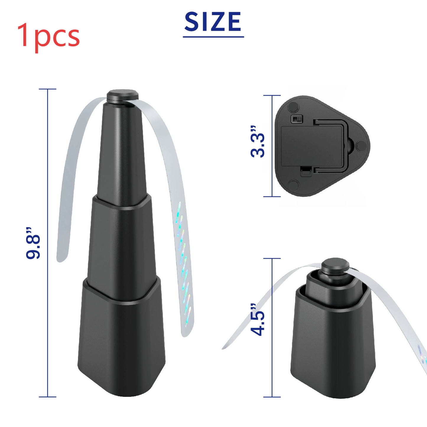 Shrinkable Fan Leaf Fly Repellent Indoor and Outdoor Multifunctional Automatic Fly Trap Battery Plastic Mosquito Repellent Fan