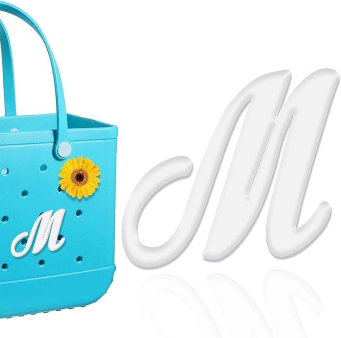 26-piece beach bag with letter accessories