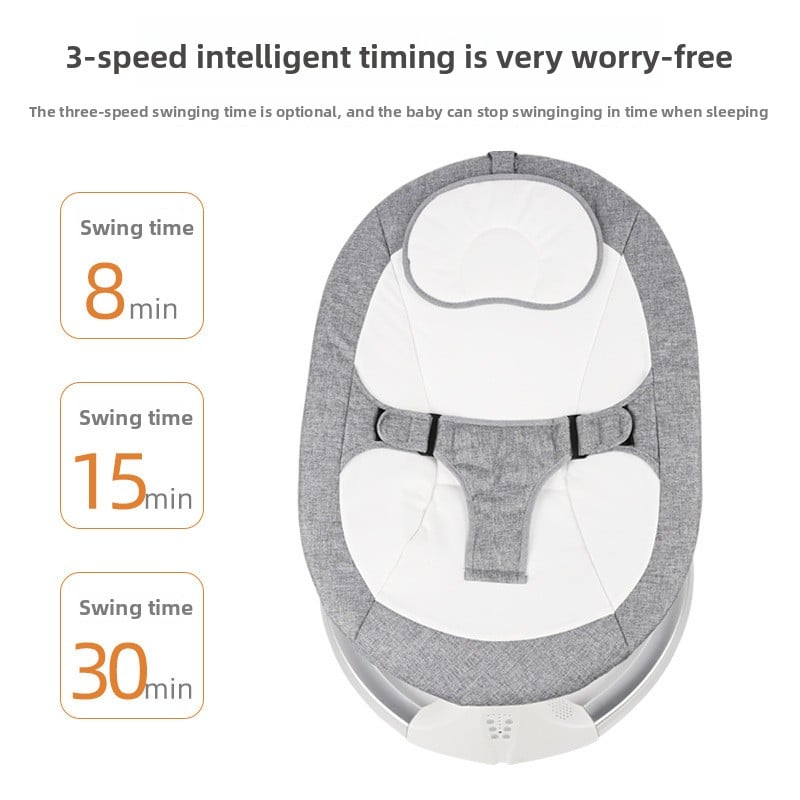 Baby rocking chair, a magic tool for soothing kids, baby sleeping lounge chair, and electric cradle for newborns