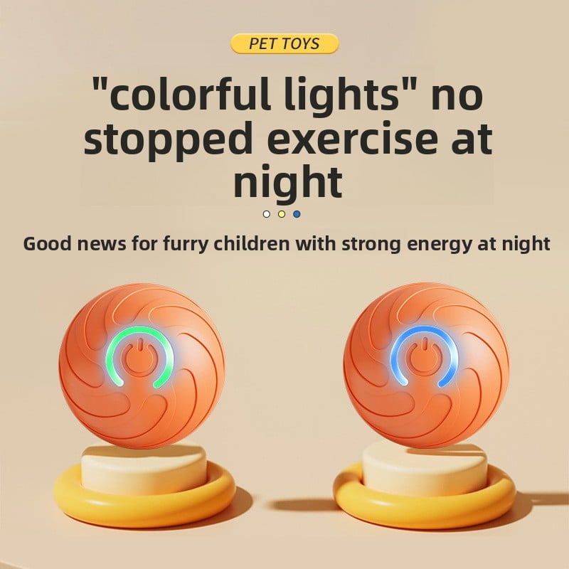 Dog Toy Rolling Ball Electric Gravitational Jumping Ball Pet Ball Dog Relieving Boring Intelligent Companion Bite Resistant Dog Ball