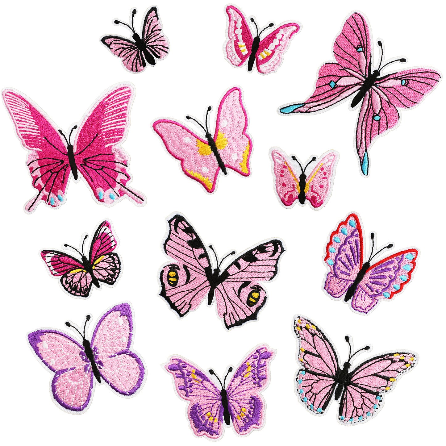 Clothing decoration with embroidered patches